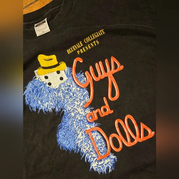 VTG 90s Guys And Dolls Production Graphic T-Shirt 2XL - Picture 2 of 4